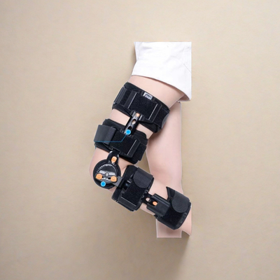 Metal Orthopedic Knee Immobilizer Brace for Postoperative Fixation Support System