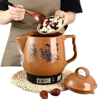 Automatic Electric Health Preserving Pot Brown Colour Safety Standard GB 2024-2016