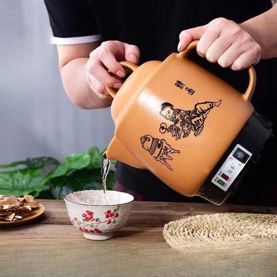Characteristic Brown Operation Boiling Medicine Household Portable Health Pot for Home