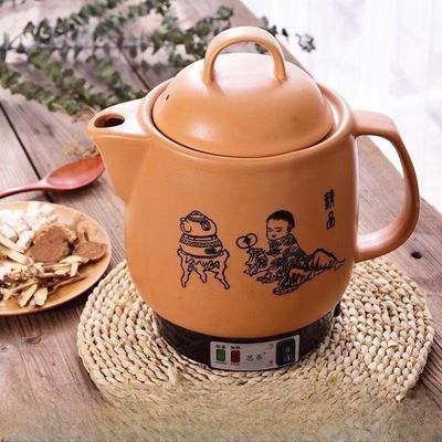 Characteristic Brown Operation Boiling Medicine Household Portable Health Pot for Home