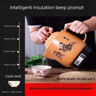 Characteristic Brown Operation Boiling Medicine Household Portable Health Pot for Home