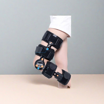 CE Certification Metal Adjustable Orthopedic Knee Brace for Rehabilitation Support