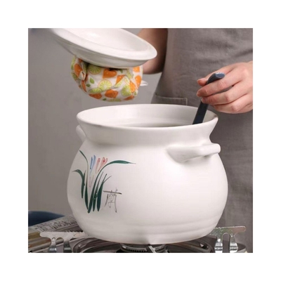 White Nonstick Cookware Set for Decocting Traditional Chinese Medicine Herbal Soup