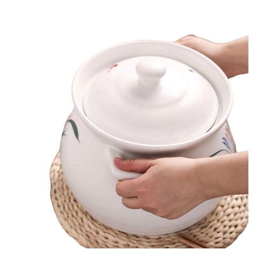 White Nonstick Cookware Set for Decocting Traditional Chinese Medicine Herbal Soup