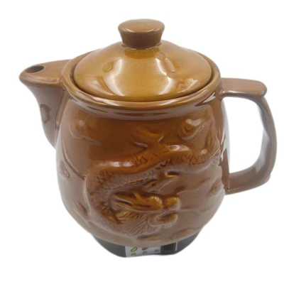 Cover Style Ceramics Traditional Ceramic Chinese Medicine Pot/Ceramic Cooker in Brown