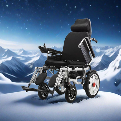 Lightweight and Durable 83*43*79cm Folding Wheelchair with Plastic Accessories Basket