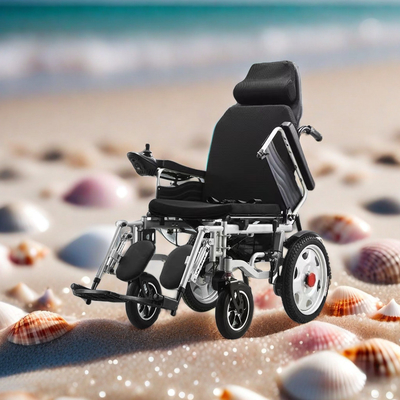 24V Battery Powered Rollator Wheelchair for Disabled People Double Function joystick Home