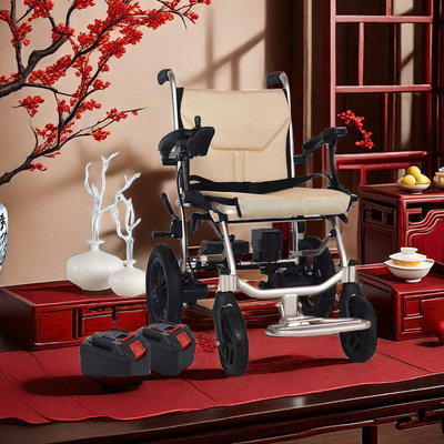 Medical Cushion Portable Stand up Wheelchair Trolley with Detachable Breathable Pad