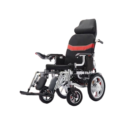 Lightweight Folding Reclining Electric Power Travel Wheelchair with CE ISO 13485