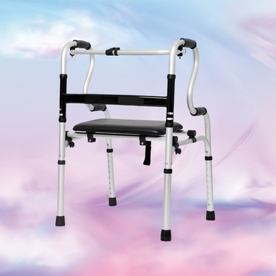 Lightweight Aluminum Orthopedic Walker for Adults Without Wheels and Cushion PP Material