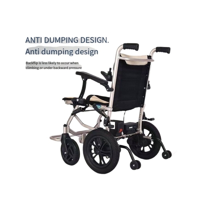 Front and Rear Intelligent Dual Control System Foldable Electric Wheelchair for Family