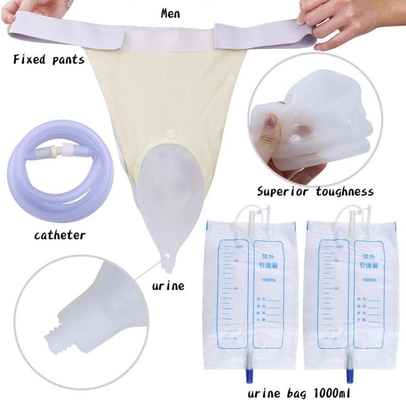 Stock Reusable Men's Urinal Bag with Drainage Class II Instrument Classification