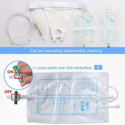 Stock Reusable Men's Urinal Bag with Drainage Class II Instrument Classification
