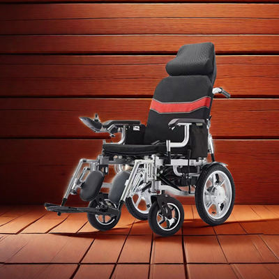 Power Foldable Lead-Acid Battery Fully Automatic Folding Electric Wheelchair for 2024