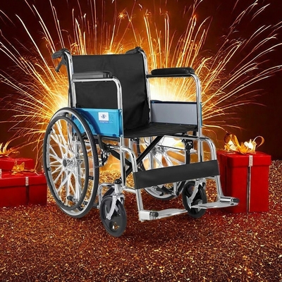 Lightweight Foldable Wheelchair with Commode Recliner Trade Attributes and Style Combined