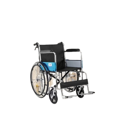 Durable Wheelchair with Adjustable Carbon Steel Frame and Essential Medical Equipment