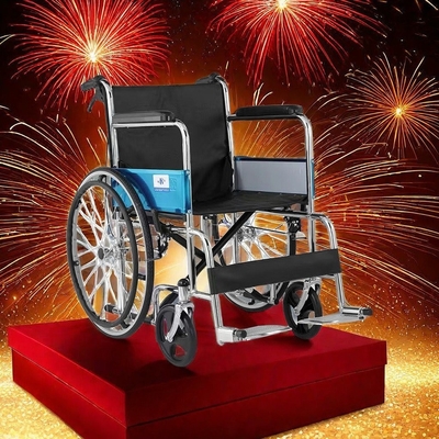 Lightweight Manual Wheelchair with Medical Equipment Enhance Mobility and Independence