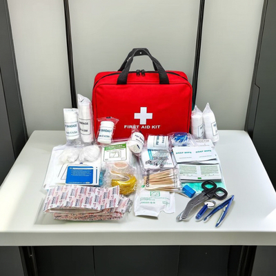 Large Size EN 149 -2001 A1-2009 Safety Standard Portable Trauma and Abrasion First Aid Kit
