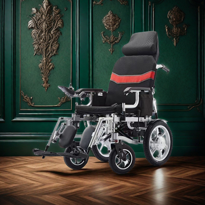 Convenient Electric Wheelchair with 120kg Loading Weight and Motorized Folding Design