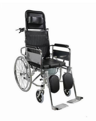 Foldable Lightweight Wheelchair for Disabled Users Manual Folding and Adjustable Back