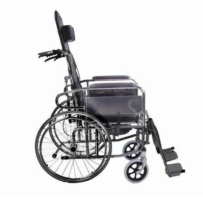 Foldable Lightweight Wheelchair for Disabled Users Manual Folding and Adjustable Back