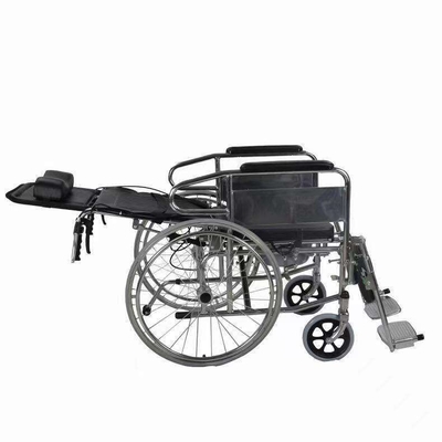 Foldable Lightweight Wheelchair for Disabled Users Manual Folding and Adjustable Back