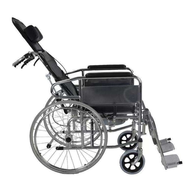 Foldable Lightweight Wheelchair for Disabled Users Manual Folding and Adjustable Back