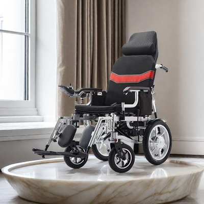 24V Plastic Lightweight Power Folding Mobility Scooter Wheelchirs Powered Wheelchair