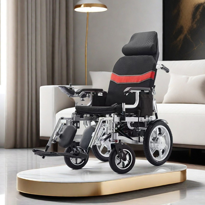 Steel Folding Power Foldable Electrical Standing up Hospital Wheelchair for Medical