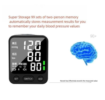 CE Approved Wrist Wireless Blood Pressure Monitor Sphygmomanometer Digital Bp Machine