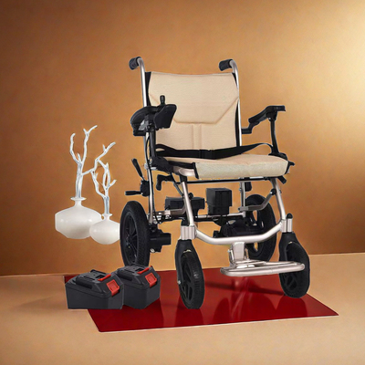 Detachable Dual Lithium Battery Foldable Electric Wheelchair for Disabled Individuals