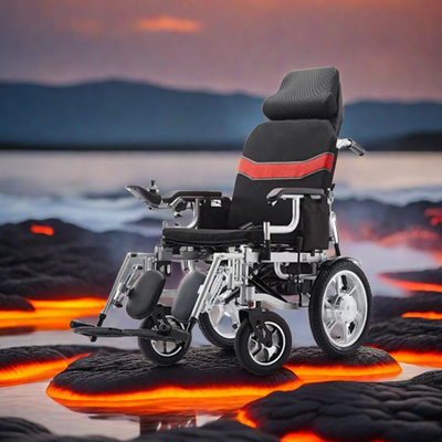 Class II Medical Equipment Stable Shock Absorber Quadriplegic Wheelchair