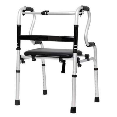 8 Gear Adjustable Lower Limbs Walking Aid Front Mobility Frame Walker without Wheels