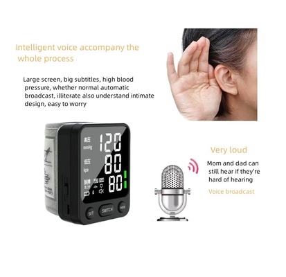 Plug-in Power Supply Wrist Type Digital Automatic Bp Meter for Measurement Range 60-240