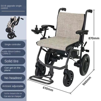 Lightweight Intelligent Motorized Wheelchair with Detachable Dual Lithium Battery Home