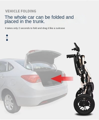 Aluminum Folding Power Electric Wheelchair HBLD3-C for Class II Instrument Classification