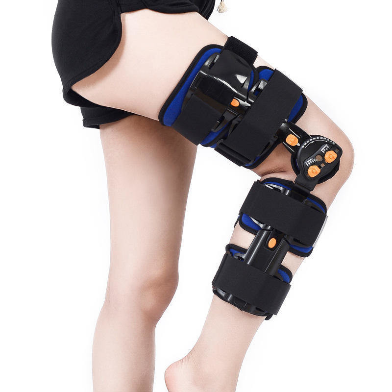 Class I Adjustable Medical Knee Joint Holder Hinged Brace with and Maximum Angle of 180°