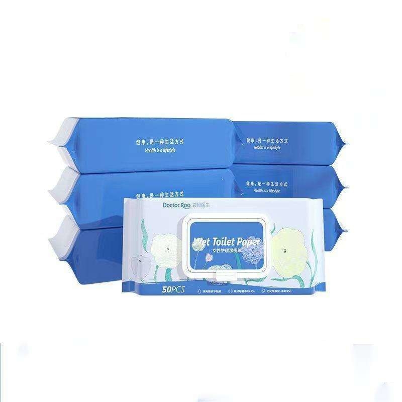 200mm*150mm Sheet Size No Irritation Mild Wet Toilet Paper for Wiping Buttocks