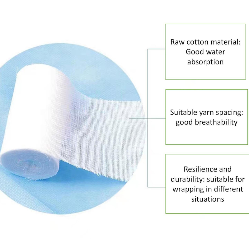 Custom First Aid Medical Gauze Bandage Roll with CE Approval and Yy0031-2006 Standard