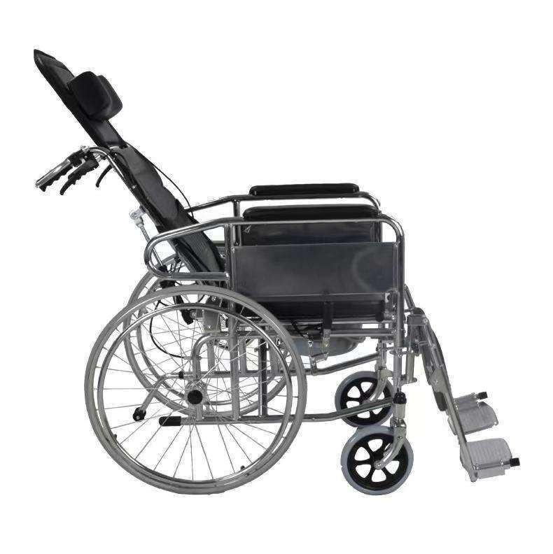 24 Inches Tire Size Steel Manual Standard Active Wheelchair for Rehabilitation Therapy