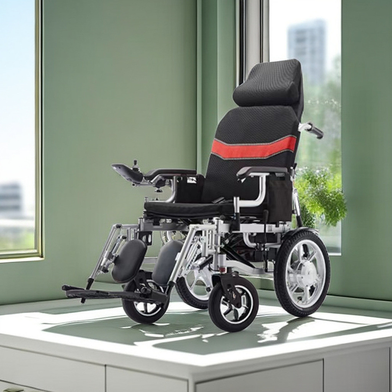 Lightweight Aluminum Electric Wheelchair 250W*2 Motors and Overall Dimensions 108*67*91cm