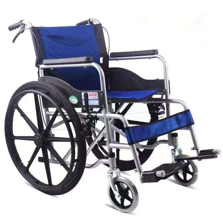 Design Cerebral Palsy Wheelchair with Shelf Life of 5 Years and 16 Inch Folding Wheels
