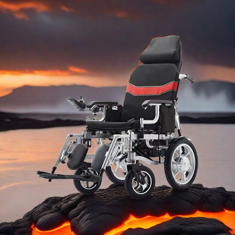 Electric Power 250W*2 Lightweight Wheelchair for Easy Folding and Standing in Hospital