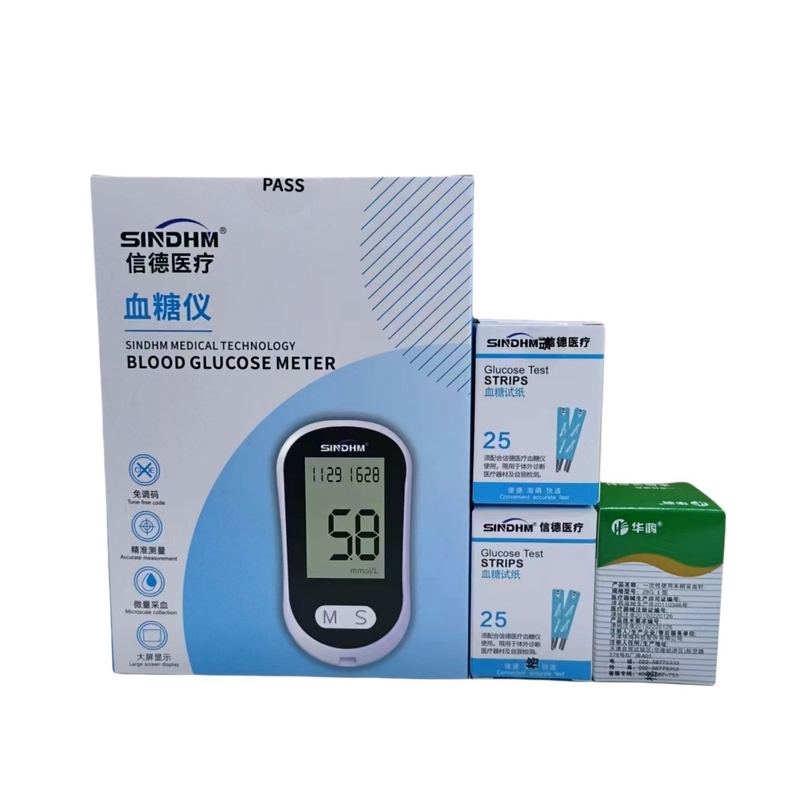 Self Testing Performance 2 Microscale Collection Portable Blood Glucose Monitoring Kit